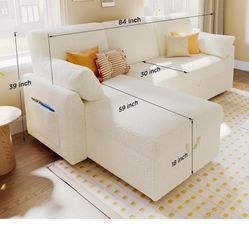 New Couch With Pull Out Bed & Storage $369 Obo