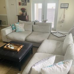 Large Beige Sectional 