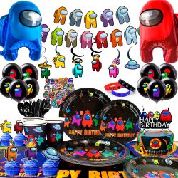 174pcs A-mong Us Birthday Party Supplies 