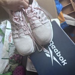 Pink Reebok Steel Toe Shoes