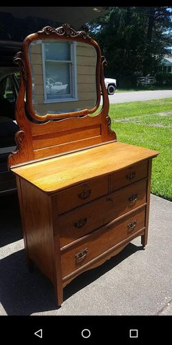 Antique dresser with mirror