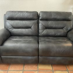 Leather Like Microfiber Sofa & Loveseat