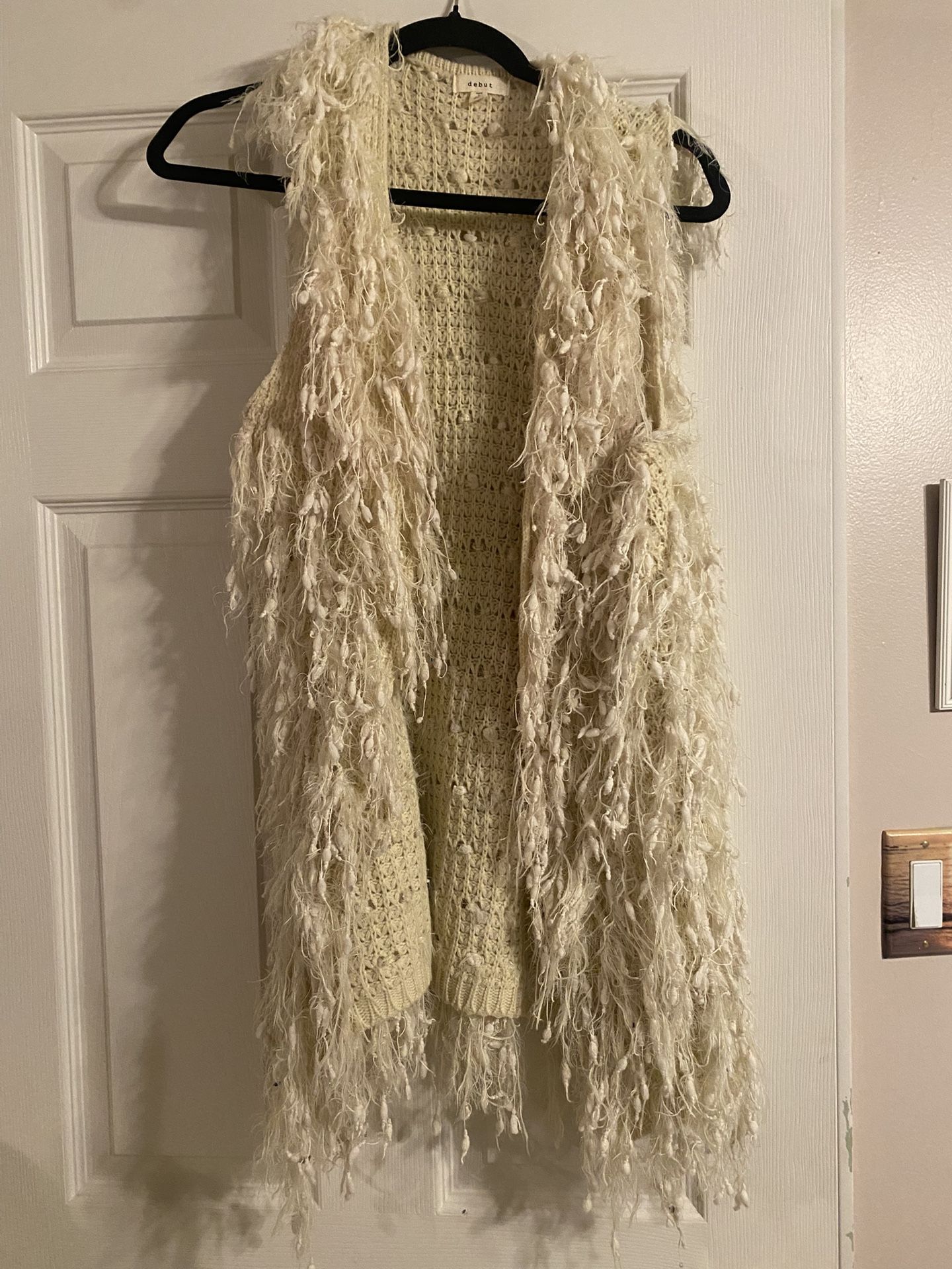 Fuzzy Cream Women’s Vest