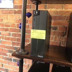 Desktops starting at $90.   Lenovo ThinkCentre M90p Desktop with 4GB RAM and 120GB SSD. 