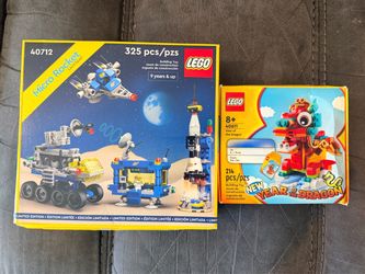 LEGO Limited Edition Bundle – Micro Rocket Launchpad 40712 + Year of the Dragon 40611 – NEW SEALED