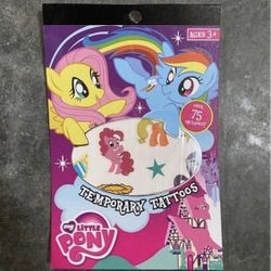 My Little Pony temporary tattoos