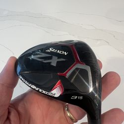 Used RH Srixon ZX 3W 15 Degree Head With Headcover