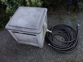 Garden hose and hose winder good condition quality kinkless