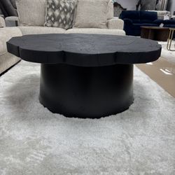 Wimbell Black Round Coffe Table 