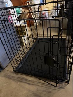 Excellent 36” dog crate - double door with cover