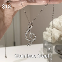 Stainless Steel Treble Music Symbol
