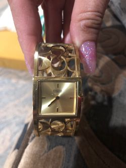 Coach Women’s Bangle Watch Gold