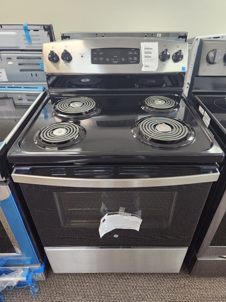 30 in. 4 Burner Element Free-Standing Electric Range in Stainless Steel