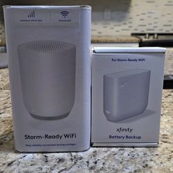 Xfinity storm ready Wi-Fi and battery backup.