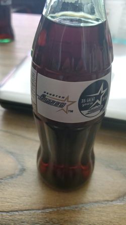 Coca Cola 8 oz Commemorative Bottle 1999 Houston Astros 35 Years