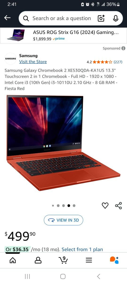 Samsung Tablet 2 In 1 Laptop
