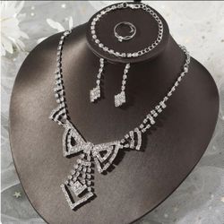 [4pcs] Wedding Party Prom Jewelry Set