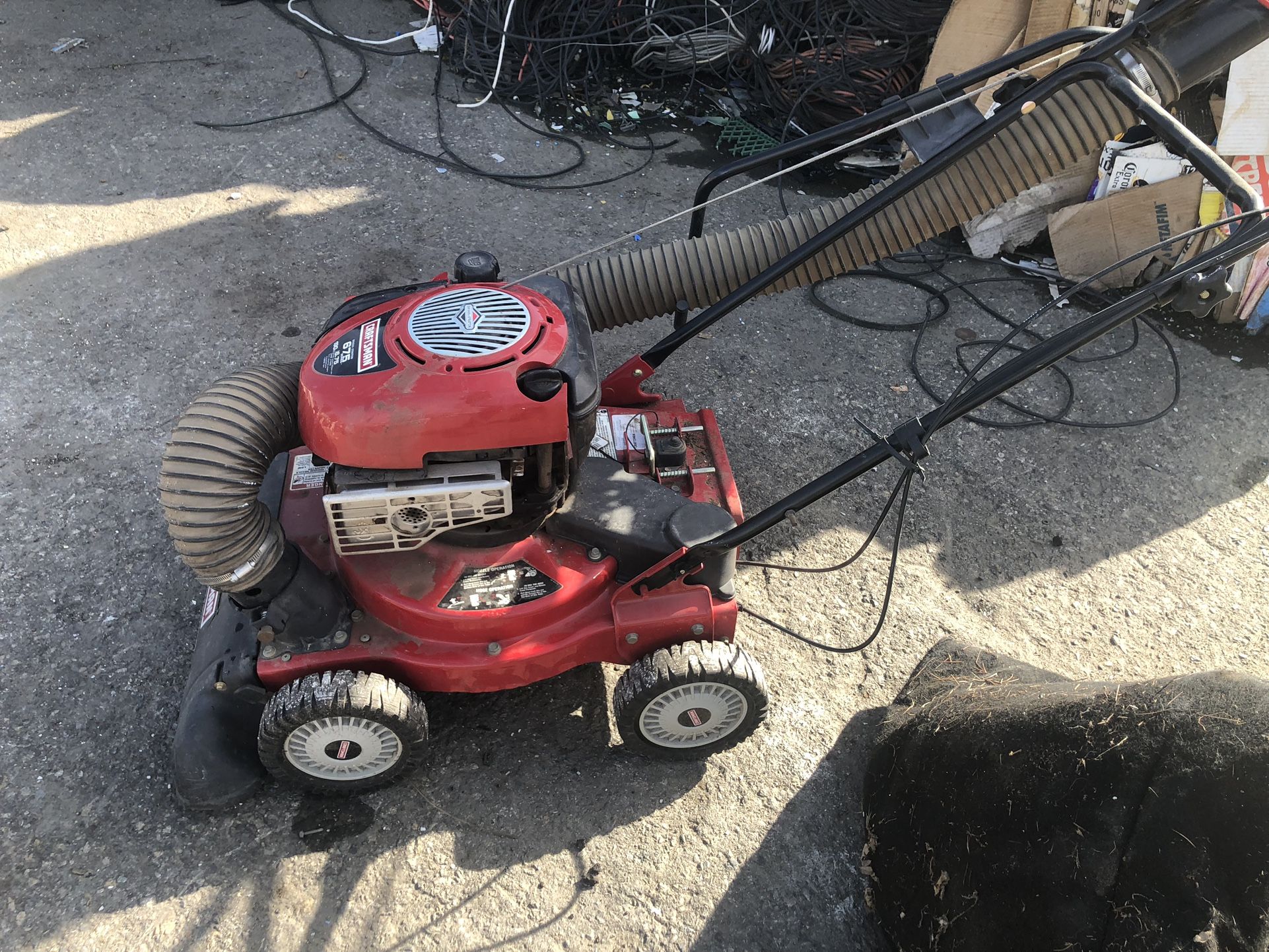 Craftsman Lawn Mower Vacuum Wood Chipper Self Propelled All In One