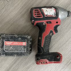 Milwaukee Impact Drill W/ Battery