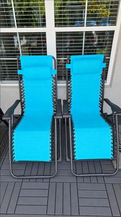 Zero Gravity Reclining Lounge Chairs Set of 2