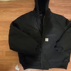 size large black car harrt jacket