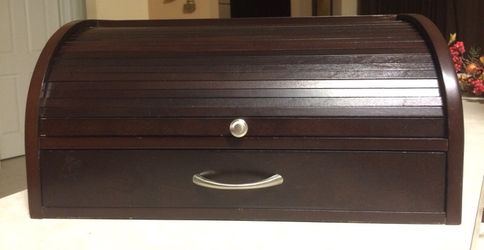 Elegant dark wood desk or dresser organizer