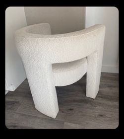 Boucle accent chair dining chair - retail 315