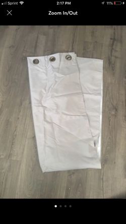 2 Light gray curtains
