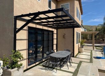 Modern patio pergola
