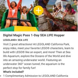 LEGOLAND California Admission + Sealife + Waterpark (1-day) 