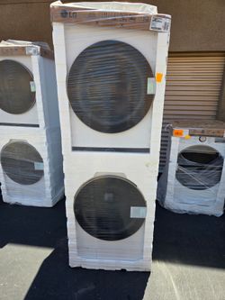 LG thinQ Stackable Washer And Gas Dryer