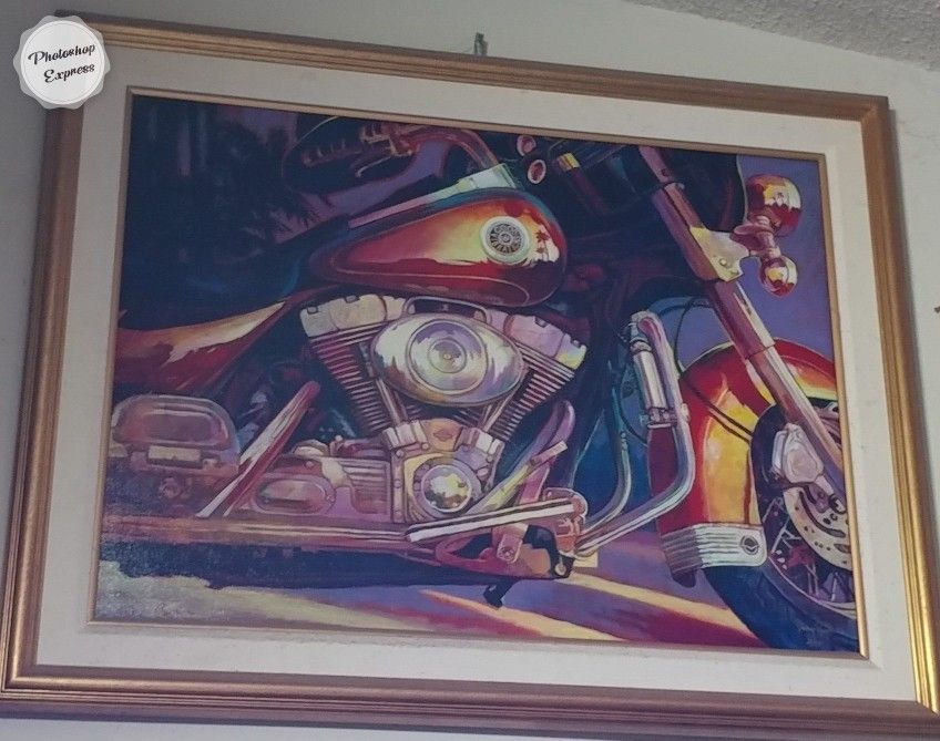 Harley Davidson Painting. 4ft X 4ft