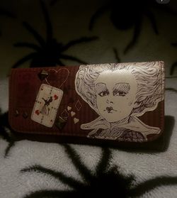 Vintage alice and wonderland wallet