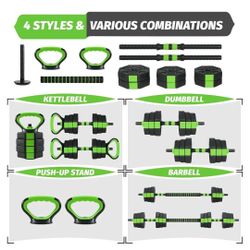 88lbs Adjustable Dumbbells Set