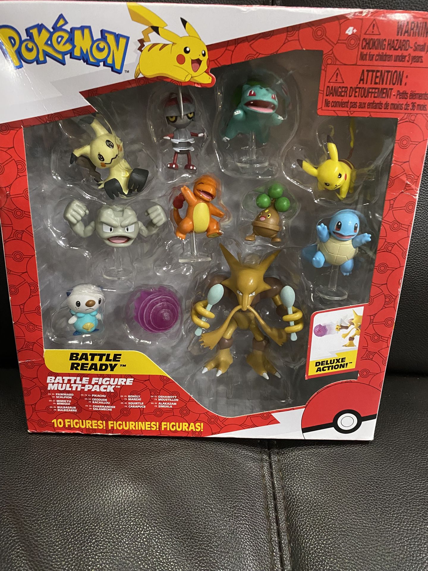 Pokémon 2" Battle Ready  Mini Figure Set - 10pk New - 4 pieces extra