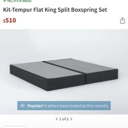 King Size Box Spring Split