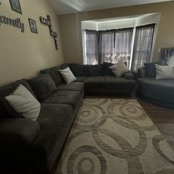 L Sectional & Swivel