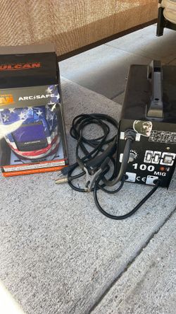 zeny 100 mig wire fed welder & vulcan arc safe helmet