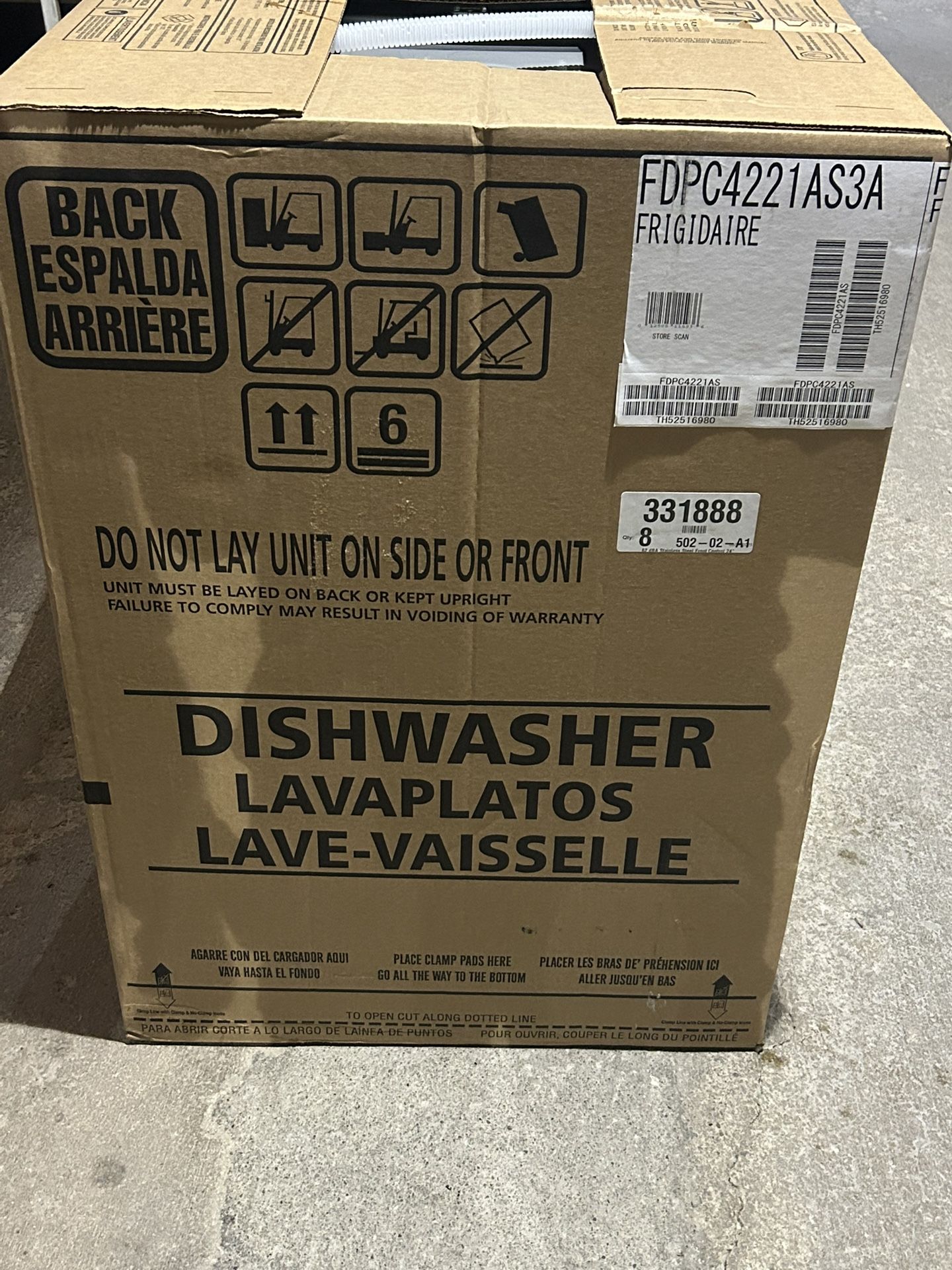 Frigidaire Dishwasher 24” Brand New 
