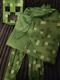 Small Size 6-7 Minecraft Costume Creeper