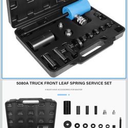 5080A Leaf Spring Pin and Bushing Service Set (Truck Front) Deliver 10 Tons of Hydraulic Force,Spring Pin Bushing Puller Tool