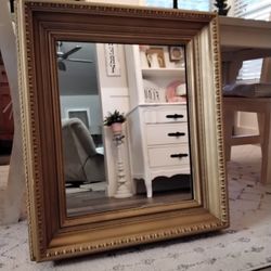 Antique 120 yr. Old Wooden Mirror.  Absolutely Gorgeous! Ready For Resoration, Or Hang As Is. Measures 25x30x4...Asking $75.00