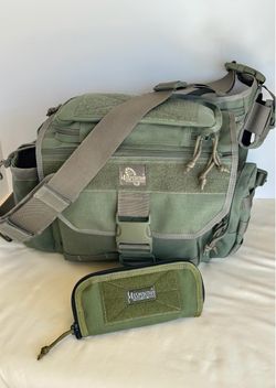 🎒NEW Maxpedition Jumbo Heavy Duty Shoulder Bag + Organizer Pouch - Foliage Green ($180 Value)