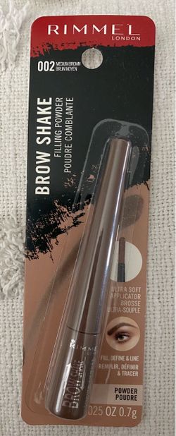 NEW. Rimmel London Brow Shake Filling Powder - 002 Medium Brown