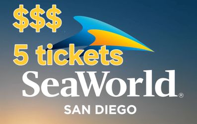 SeaWorld 5 tickets...exp 6/30