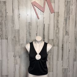 Black Blouse Size Medium 