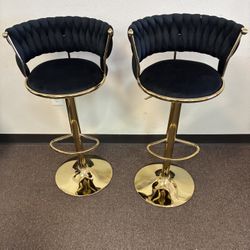 2 Pc Swivel Bar Stools 