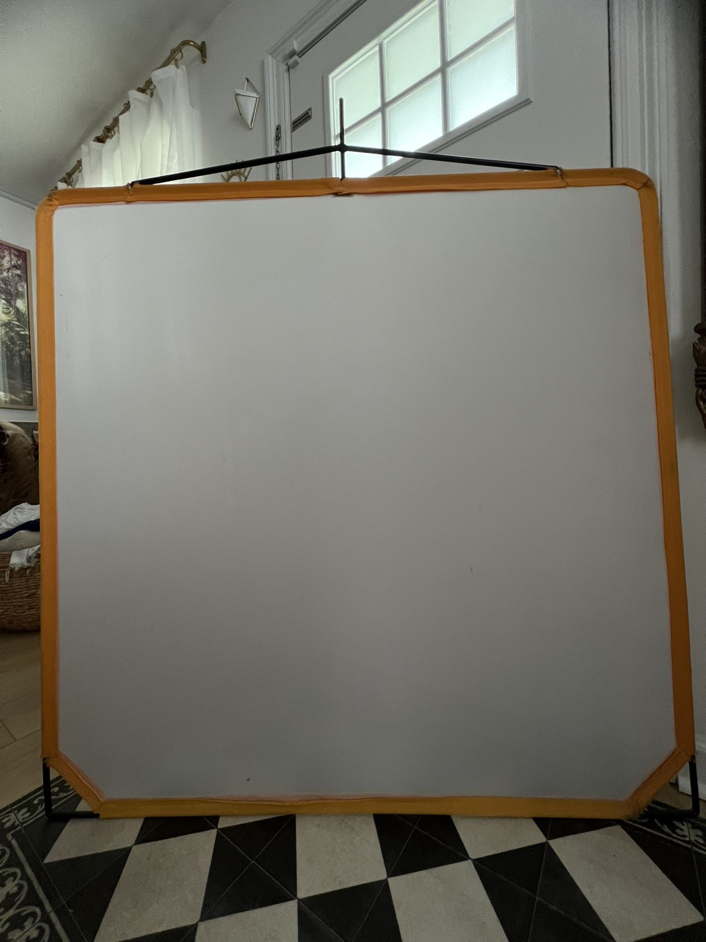 Matthews Solid Frame Scrim White Artificial Silk (48 x 48") (Used)
