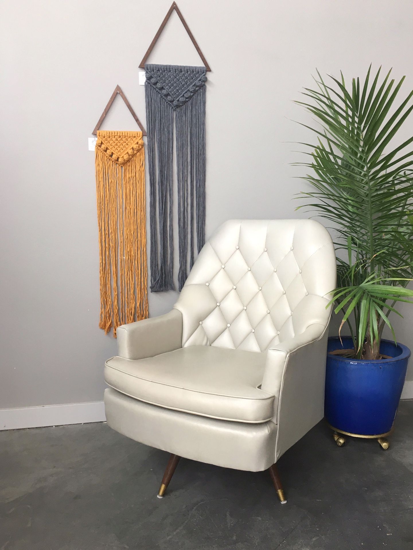 vintage mid century modern Berkline "King of Comfort" lounge chair
