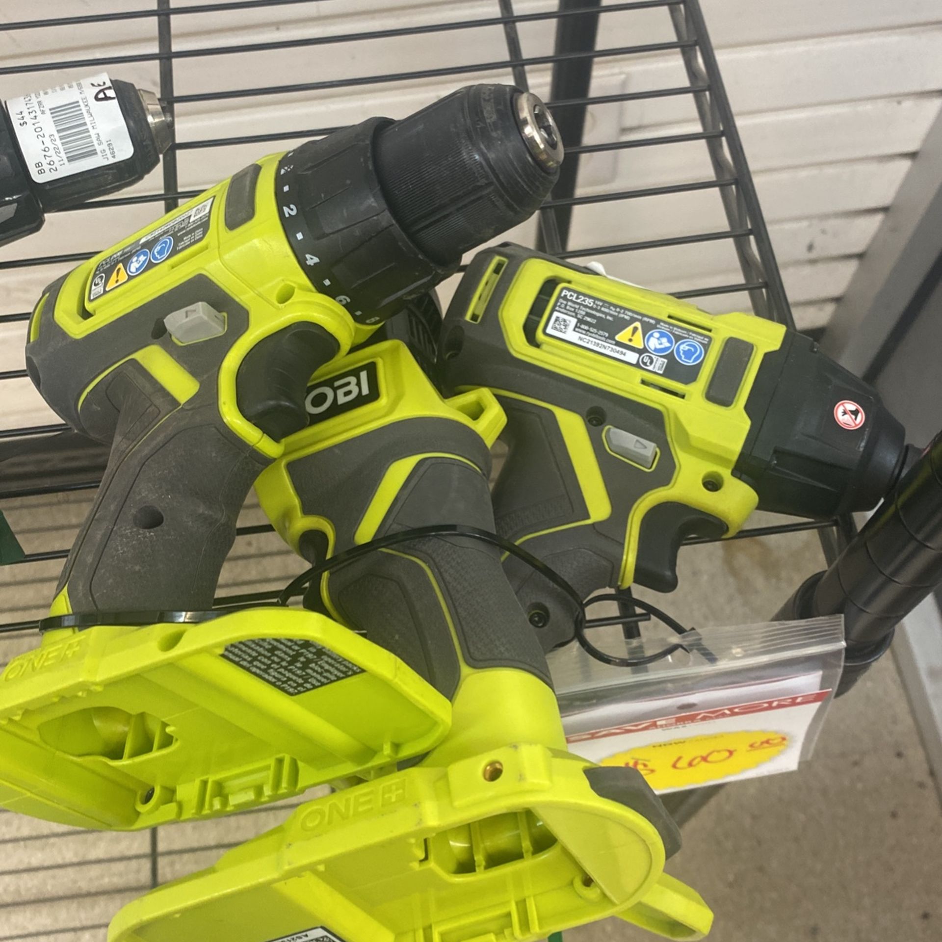 Two Drills And Saw With Battery $50